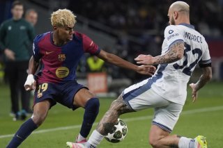 Lamine Yamal devra être au top mardi soir à San Siro KEYSTONE/AP/Emilio Morenatti